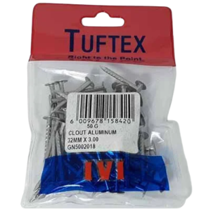 Tuftex Aluminium Clout Nail 32mm x 3mm, 50g