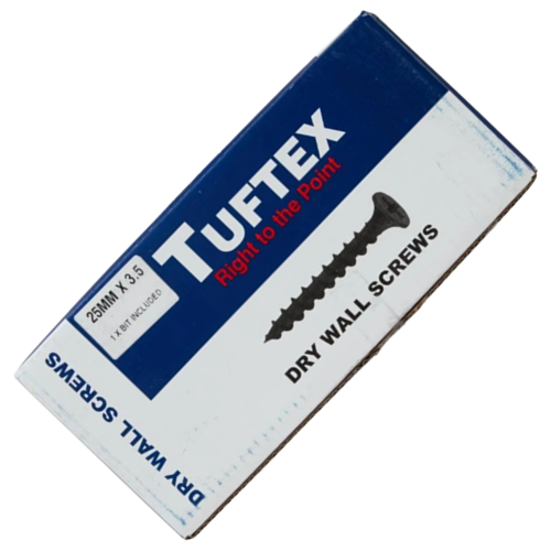 Tuftex Drywall Screw 3.5mm x 25mm, Pack of 500