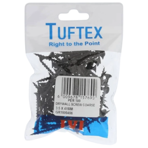 Tuftex Drywall Screw 3.5mm x 41mm, Pack of 100