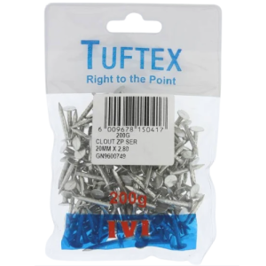 Tuftex Galvanized Clout Nail 20mm x 2.8mm, 200g