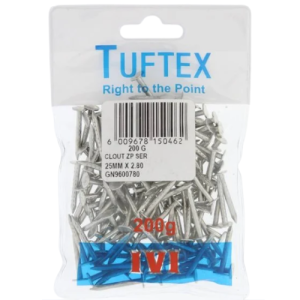 Tuftex Galvanized Clout Nail 25mm x 2.8mm, 200g