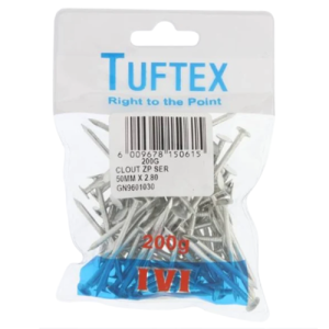 Tuftex Galvanized Clout Nail 50mm x 2.8mm, 200g