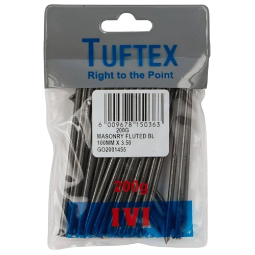 Tuftex Masonry Fluted Nail 100mm x 3.5mm, 200g