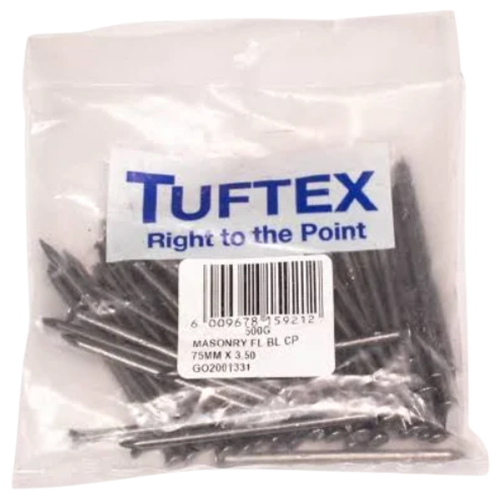 Tuftex Masonry Fluted Nail 75mm x 3.5mm, 500g