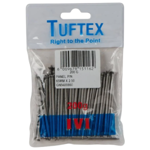 Tuftex Panel Pin Nail 65mm x 2.5mm, 200g