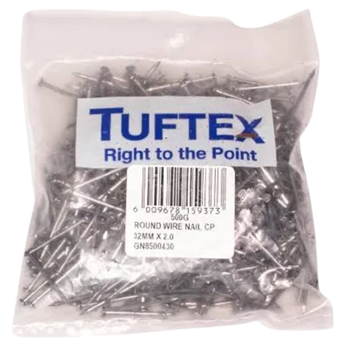 Tuftex Round Wire Nail 32mm x 2.0mm, 500g