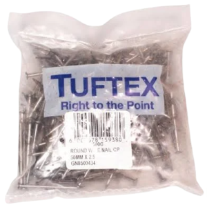 Tuftex Round Wire Nail 50mm x 2.5mm, 500g