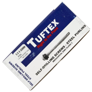 Tuftex Self Drill Screws Steel 5.5mm x 65mm, Pack of 100