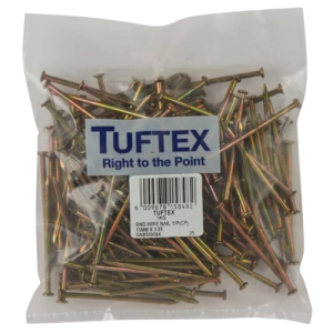 Tuftex Yellow Passivated Round Wire Nail 75mm x 3.55mm, 1kg