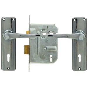 Union Chrome Mortice Plated 3 Lever Lockset