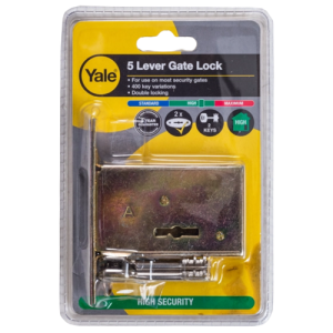 Yale 5 Lever Gate Lock Blister YDY2528/1