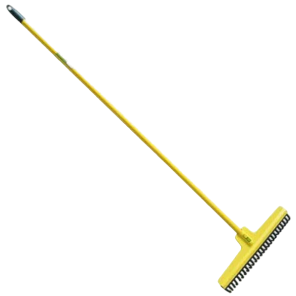 Lasher Rubber Lawn Rake with Wooden Handle, 25 Tooth FG00040