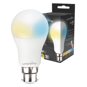 Litemate A60 E22 Colour Changing LED Lamp, 9 Watt