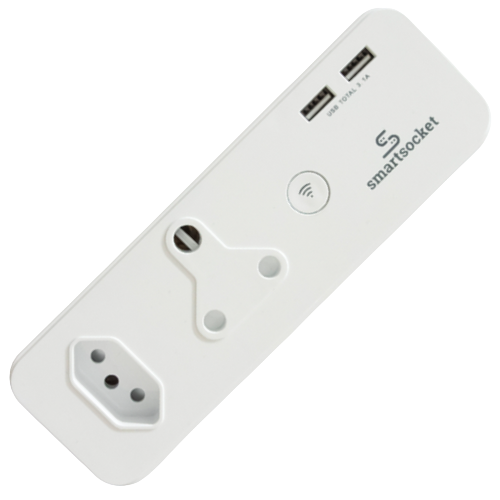 SmartSocket Wifi 2 Way Adaptor 2-Pin + 1 x 16A + 2 x USB