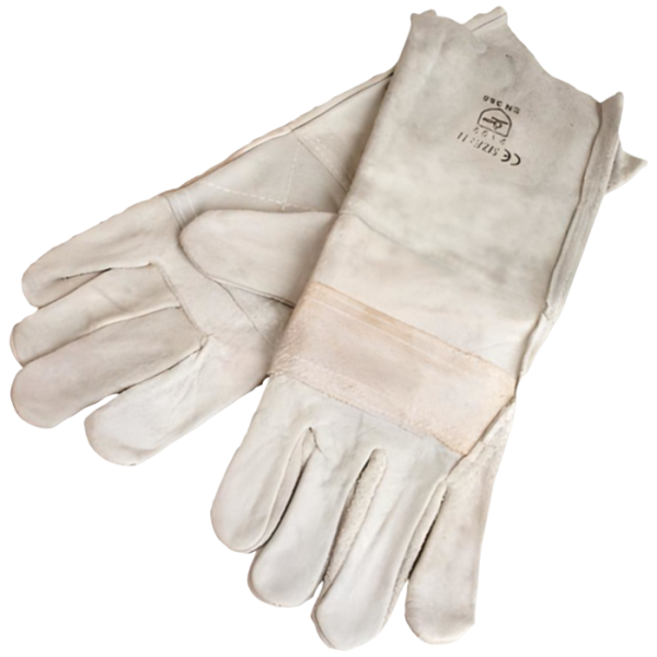 Matsafe Chrome Leather Gloves with Double Palm 204mm Cuff