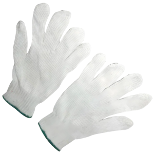 Matsafe White Men Cotton Knitted Gloves 800gr per Pair