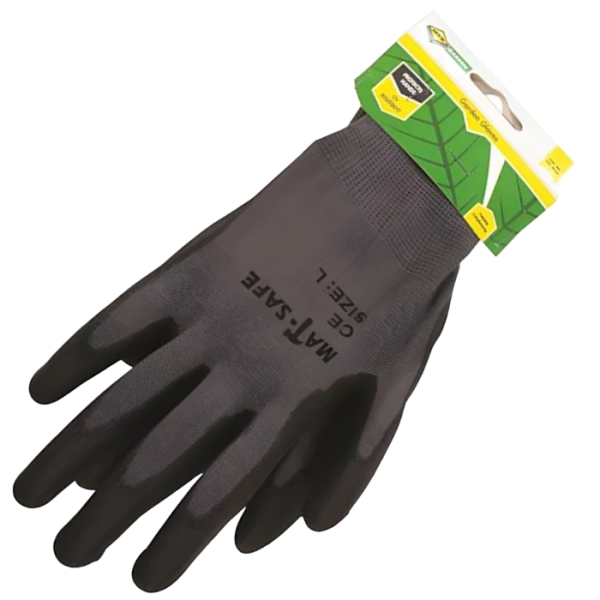 Mts Black Handling Garden Gloves, Large per Pair